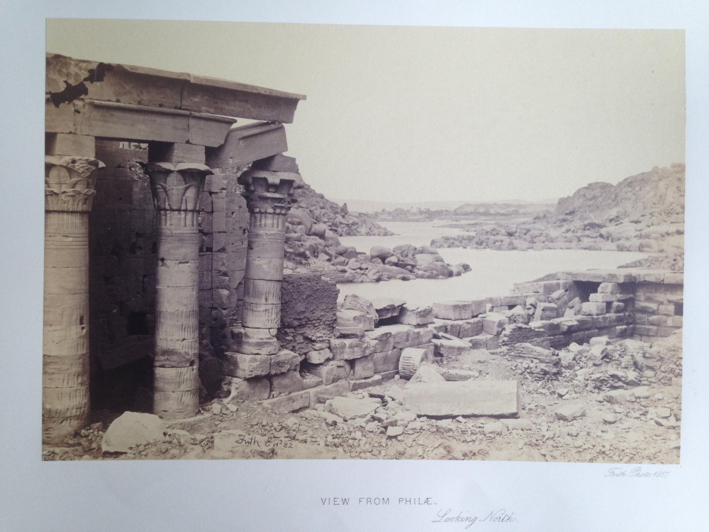 Frith, Francis - View from Philae, looking north, Series Egypt and Palestine