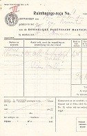 KPM - KPM Ruimbagage recu s.s. van Noort 1932