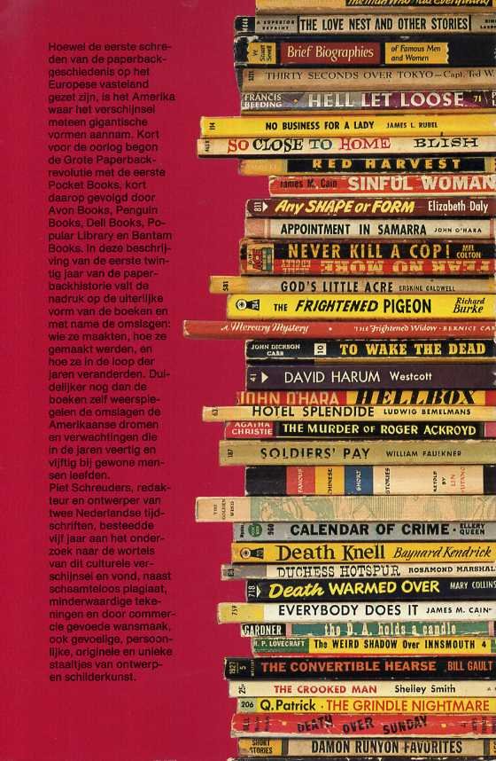 Schreuders, Piet - Paperbacks, U.S.A. Een grafische geschiedenis, 1939-1959.