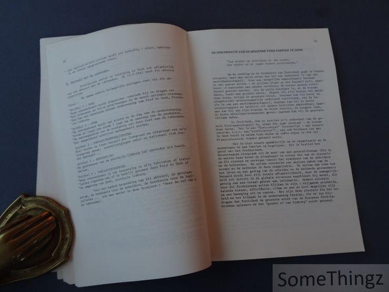 N/A. - Kris Hertoge (verantw. uitgever.) - Ford-Genk '68: begin of eindpunt?