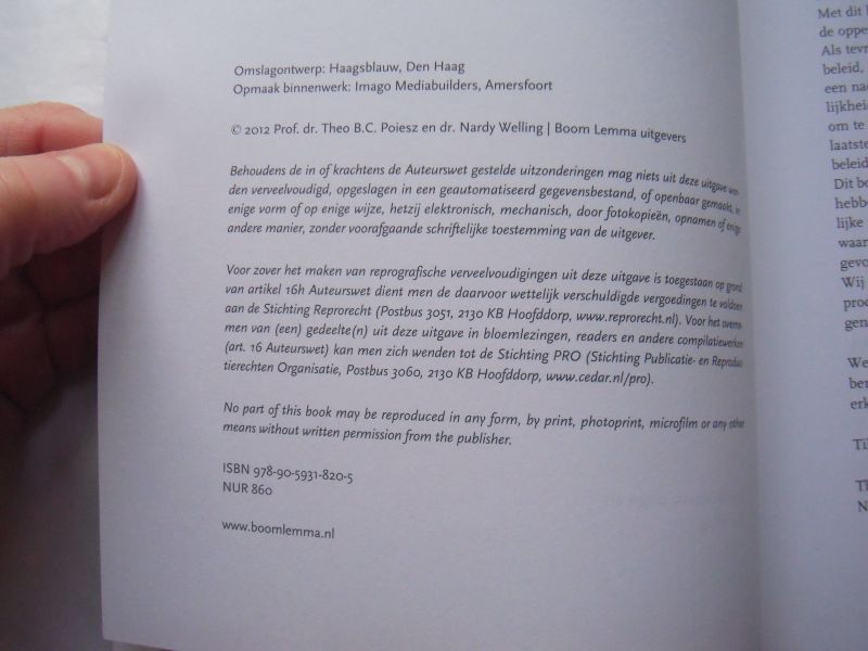 Welling, B.J.M., Theo B.C. Poiesz. - Help, mijn patiënt is tevreden!  een kritische analyse van klanttevredenheid in de zorg