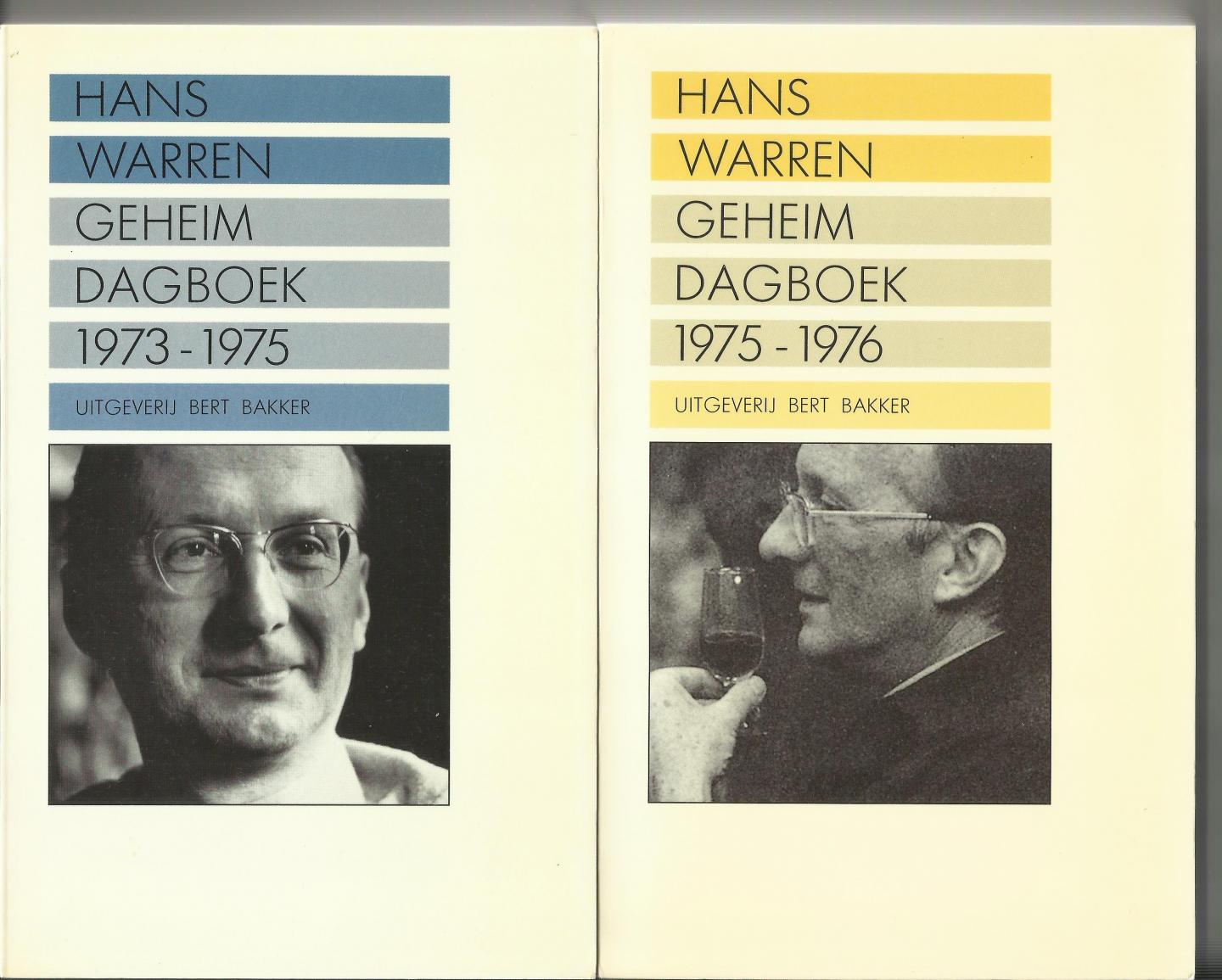 Warren, Hans (2 boeken voor de prijs van één) - Geheim dagboek 1973-1975/ Geheim dagboek 1975-1976