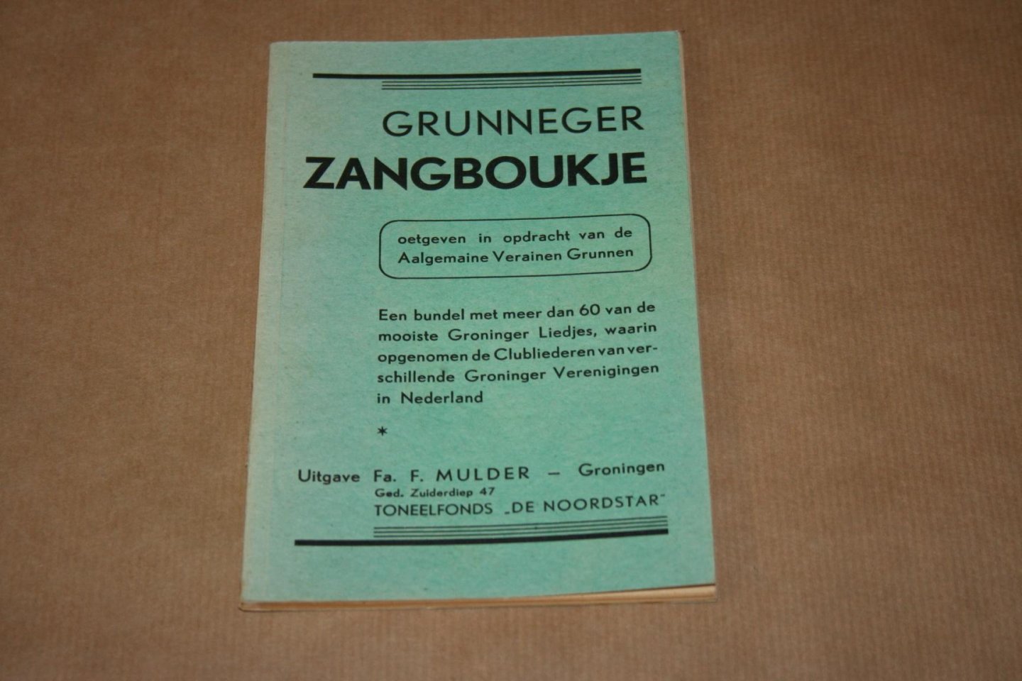  - Grunneger Zangboukje