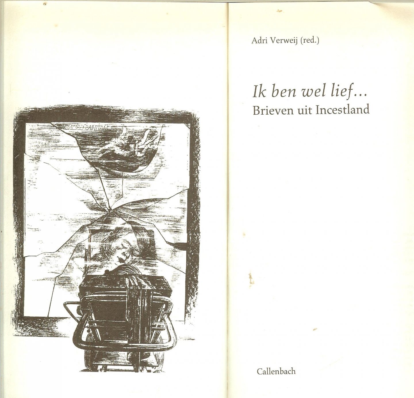 Verweij Adri  Ontwerpomslag Hans Gordijn  en de illustraties zijn Petra de  Vos  Matthias  Klemm - Ik ben wel Lief ... Brieven uit Incestland