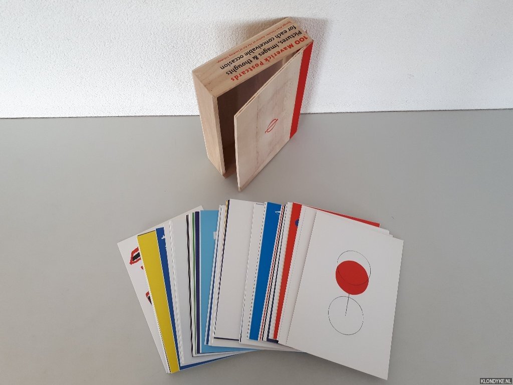 Fletcher, Alan - 100 Maverick Postcards: Pictures, images & thoughts for every conceivable occasion. In wooden box