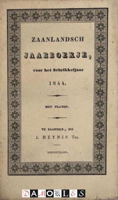  - Zaanlandsch Jaarboekje, voor het Schrikkeljaar 1844. Met platen, Vierde jaar