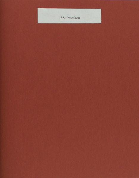 Velter, Johan. - 38 ubuesken.