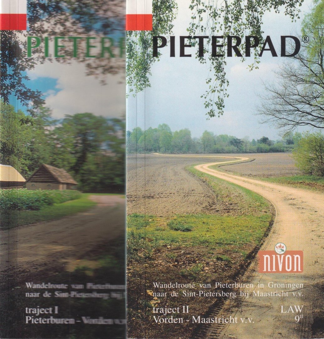 Goorhuis-Tjalsma, Toos - Pieterpad. Wandelroute van Pieterburen in Groningen naar de Sint-Pietersberg bij Maastricht. Trjaject I en II