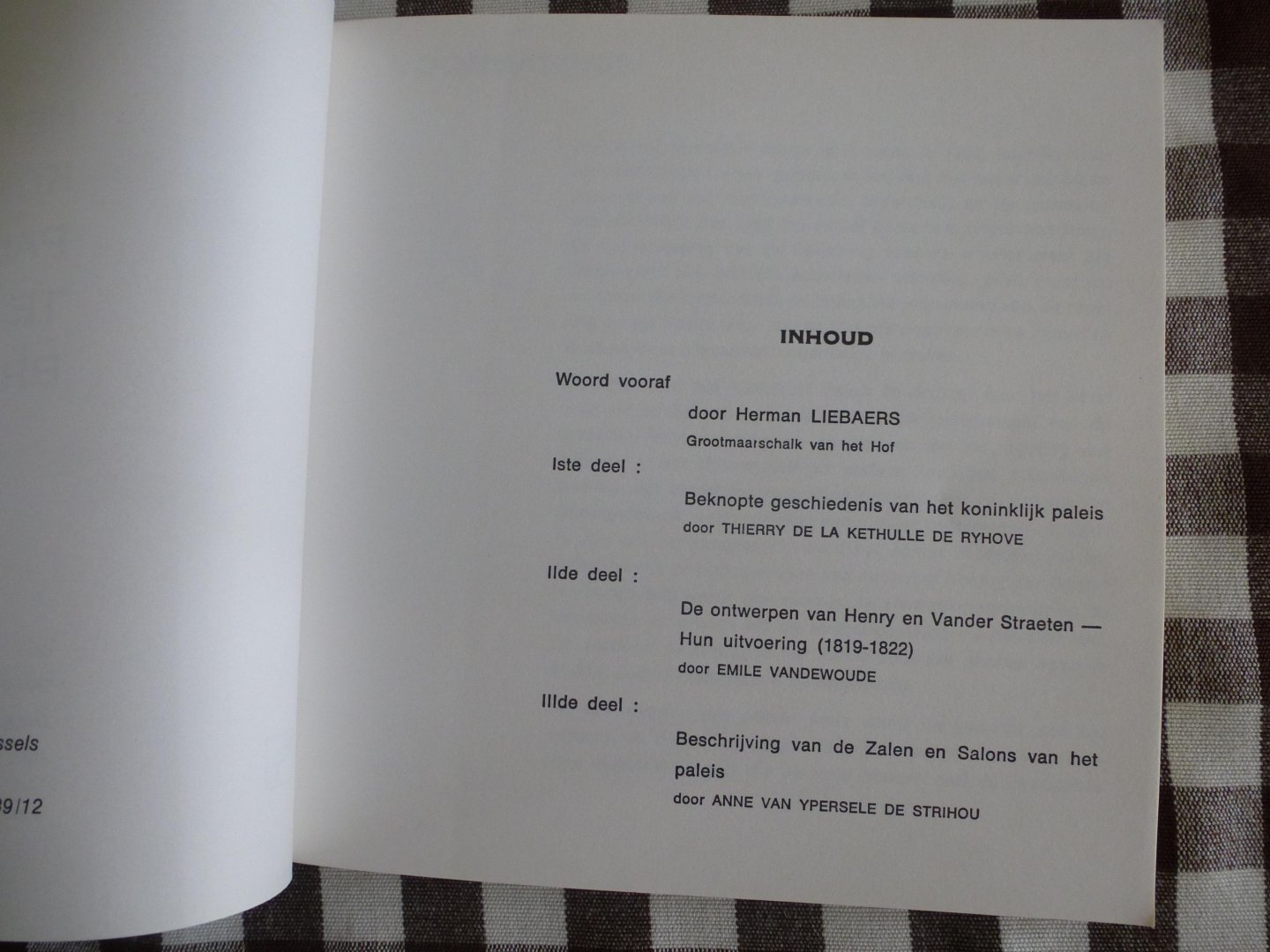 herman liebaers - het koninklijk paleis te brussel