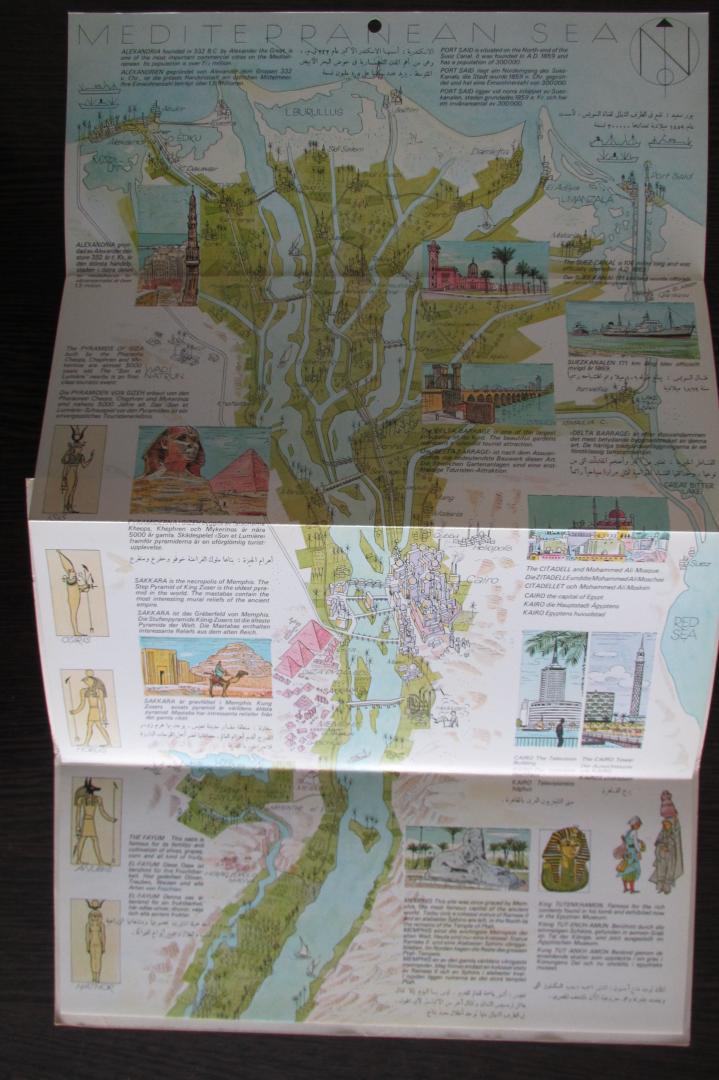 redactie Lennert & Landrock - The Nile - Illustrated Guide-Map from Alexandria to Aswan