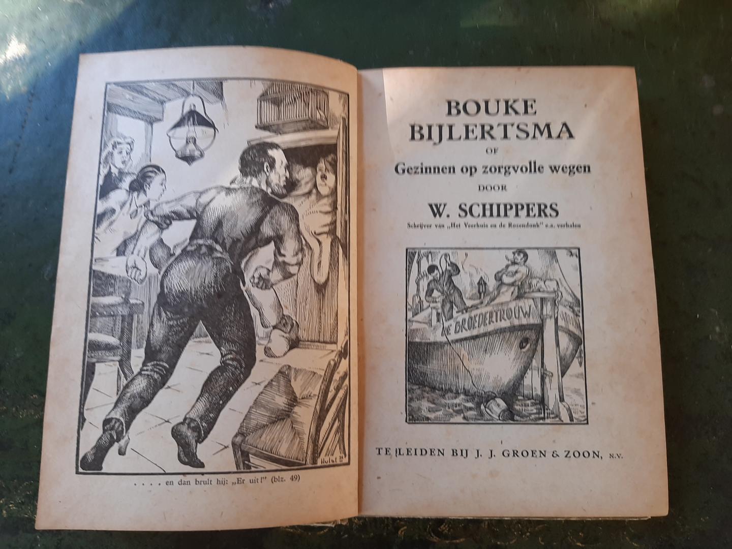 Schippers, W. / Hulst Jr. illustr. - Bouke Bijlertsma of Gezinnen op zorgvolle wegen
