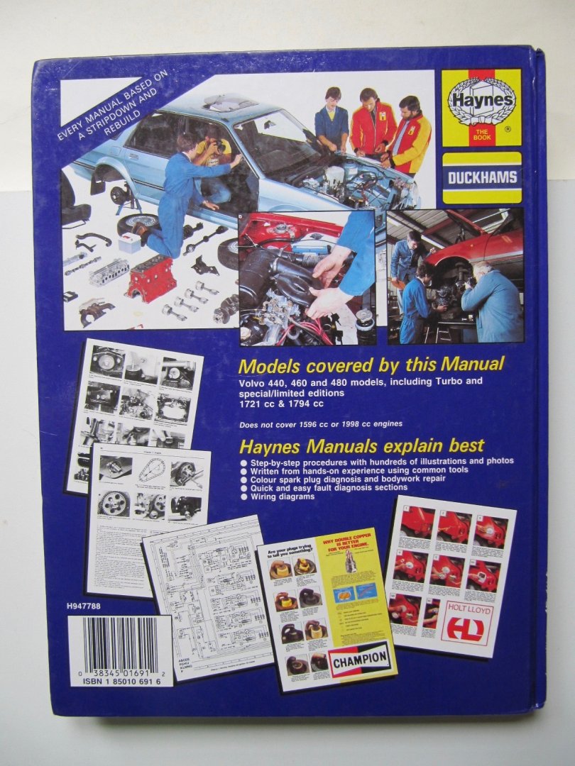 Haynes - Volvo 4440,460,480 -1987 to 1992