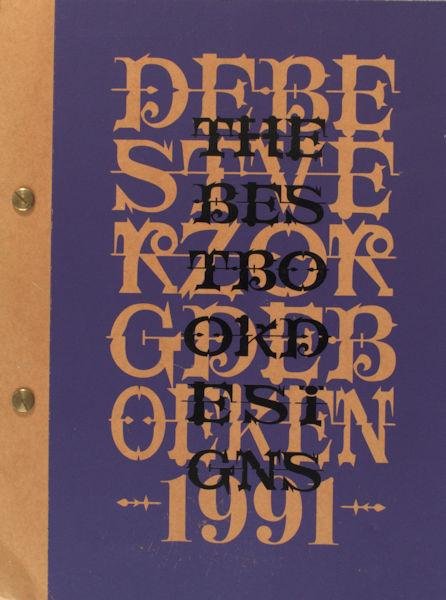  - De Best Verzorgde Boeken. The Best Book Sesigns. 1991.