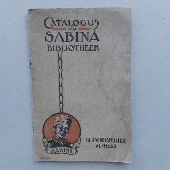 Onbekend - Catalogus der Sabina Bibliotheek