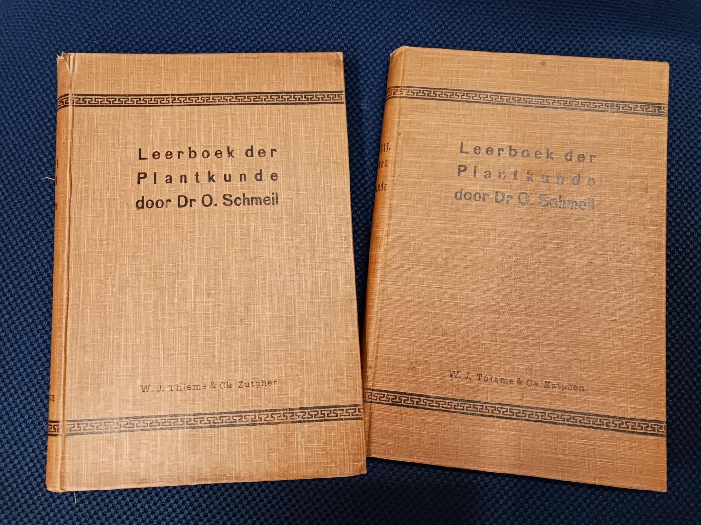 Schmeil, Dr. O. - Leerboek der Plantkunde Deel 1 en 2 - met gekleurde en ongekleurde platen