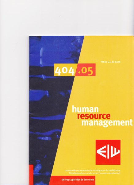 Esch Frans L.J de - human resource management 404.05