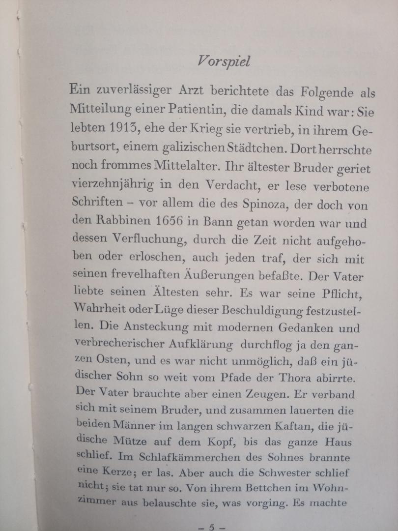 Arnold Zweig - Baruch Spinosa
