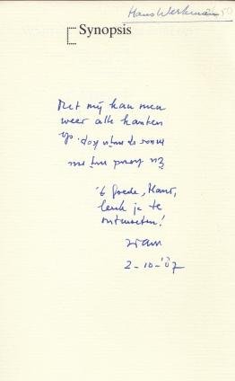 MOOR, Wam de - Deze kant op. Kritieken en profielen van boeken en schrijvers1979-1984. (Met mooie handgeschreven opdracht).