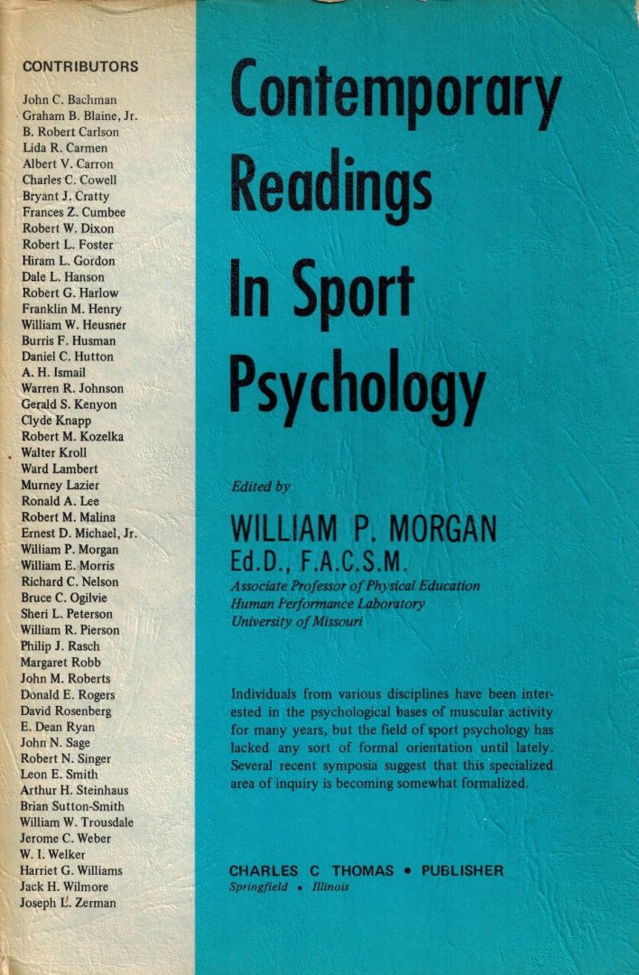 Morgan, William P. - Contemporary Readings in Sport Psychology