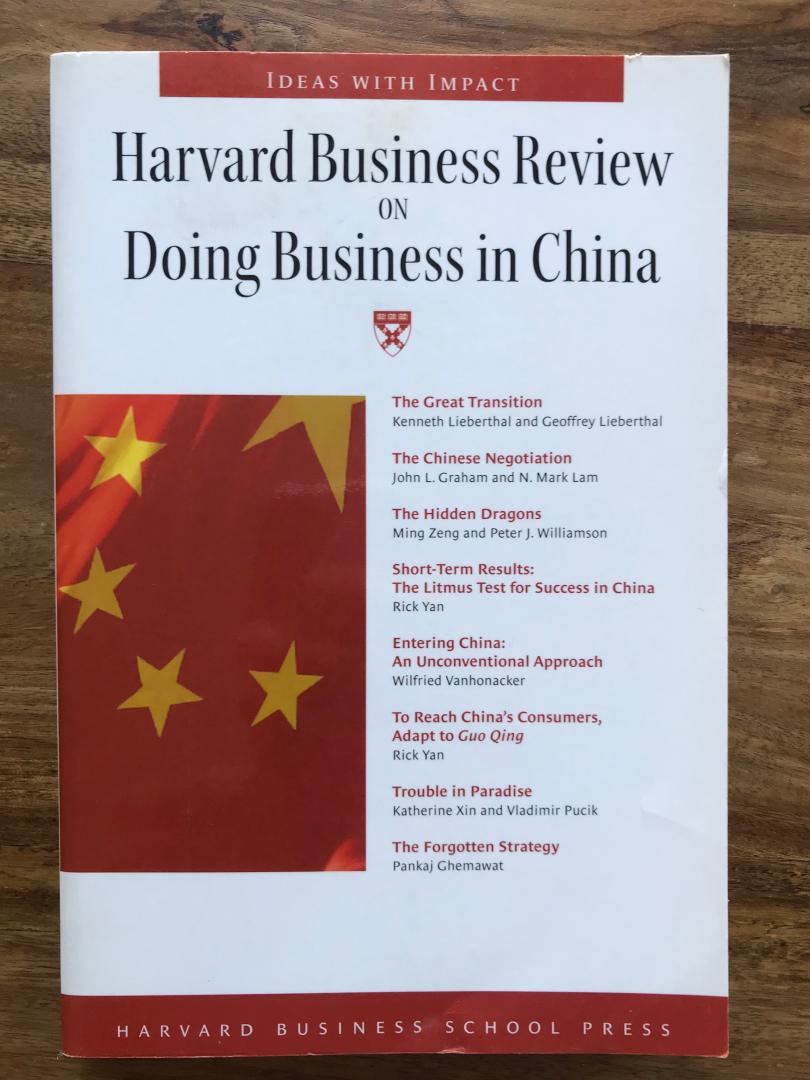 Harvard Business Review - On doing business in China.