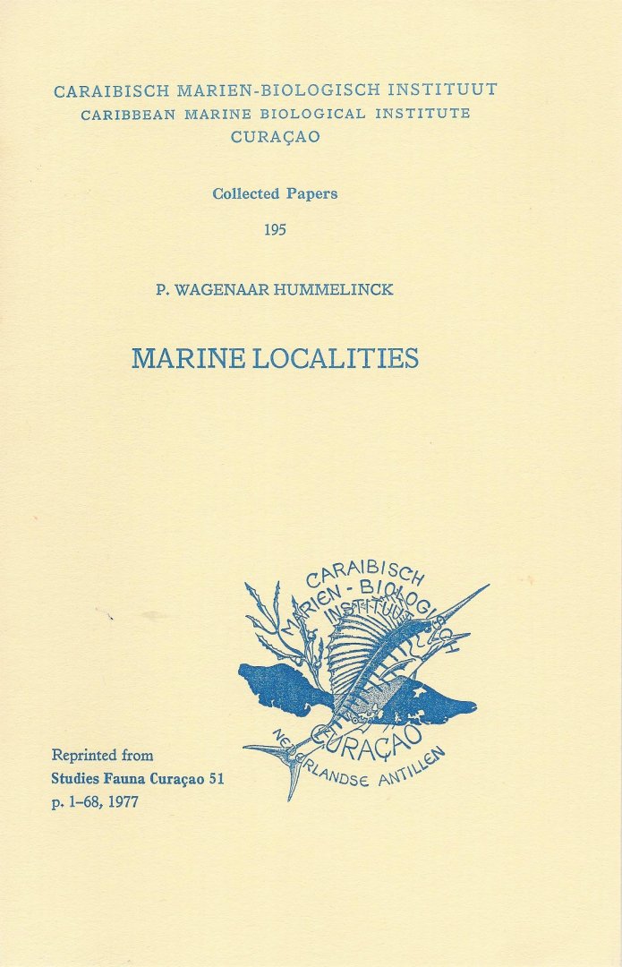Wagenaar Hummelinck, P. - Marine Localities