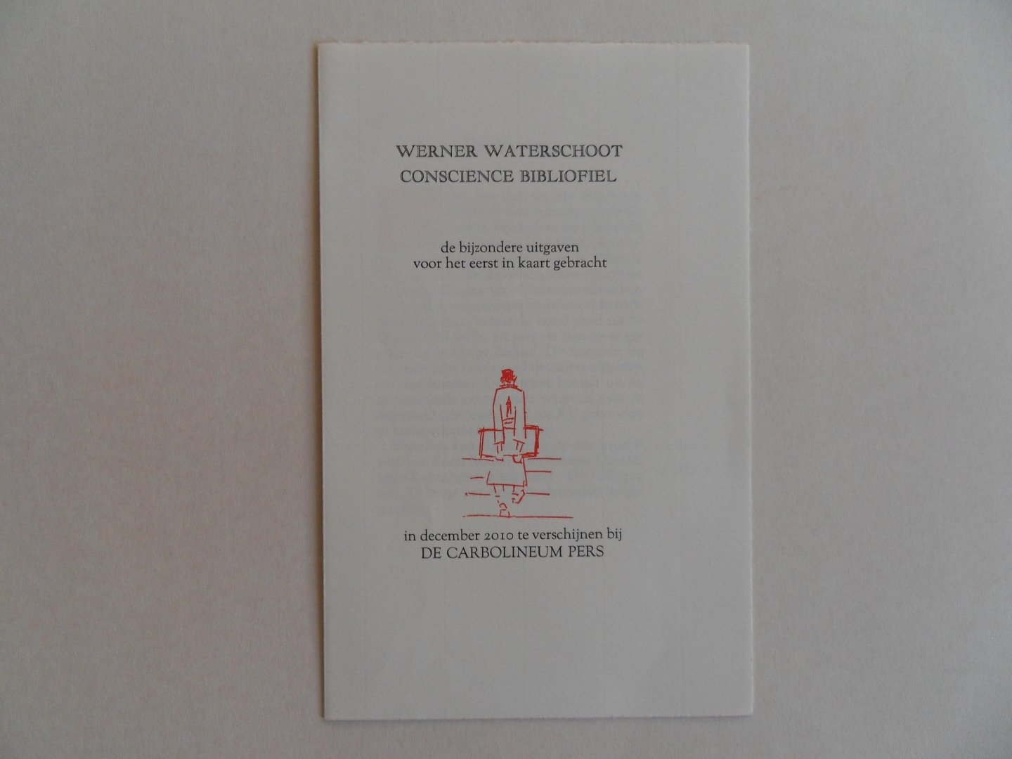 Waterschoot, Werner. - Conscience Bibliofiel.  [ Genummerd exemplaar 31 / 50 ].