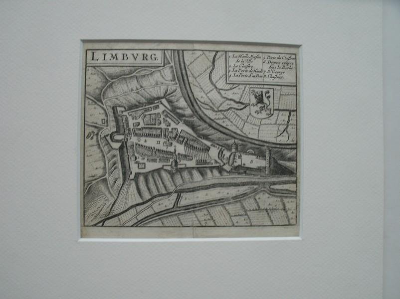 antique map (kaart). - Limburg. Antique map of Limbourg. (Belgium)