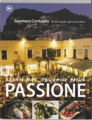 Contaldo , Gennaro . [ isbn 9789044308808 ] - Passione . ( Koken met Italiaanse passie . ) Op achtjarige leeftijd begon Gennaro Contaldo al te werken in de keuken van lokale restaurants in Amalfi. In 1969 verhuisde hij naar Engeland; hij reisde van de Midlands naar Loch Lomond.  -