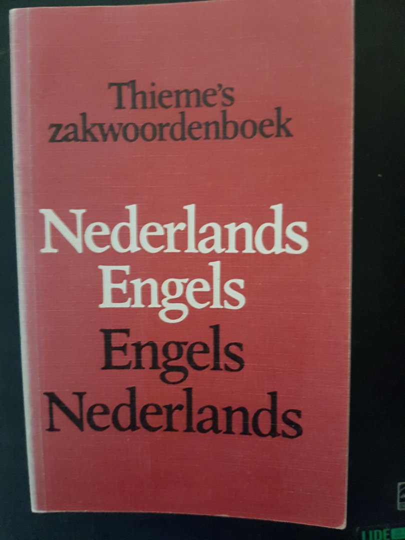 NN - Thieme's zakwoordenboek Nederlands-Engels evv