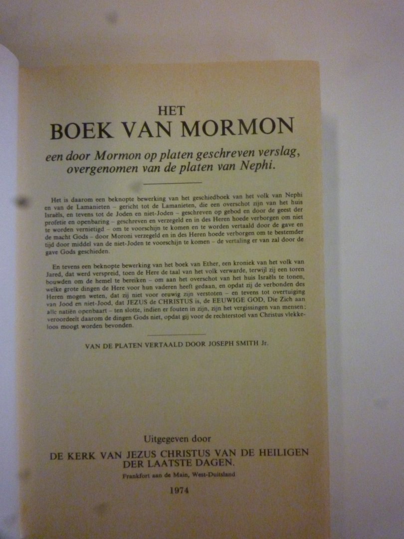 redactie - Het boek van Mormon