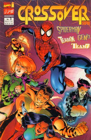 Junior Press - Crossover Serie nr. 03, Spidermen / Gen, geniete softcover, gave staat