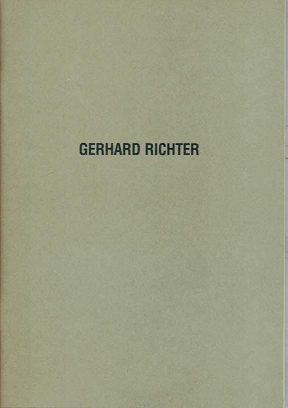 RICHTER, Gerhard - Hubertus BUTIN et al - Gerhard Richter und die Romantik.