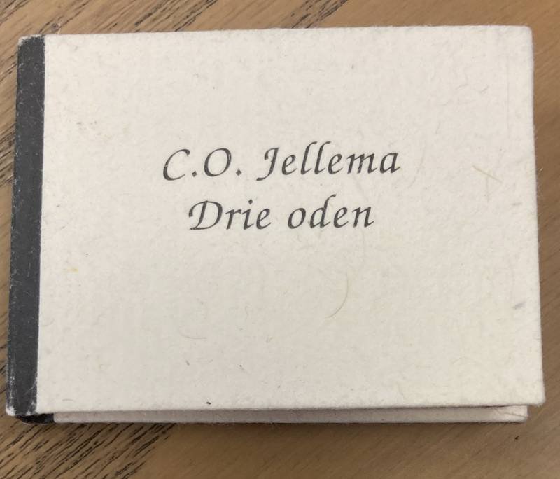 JELLEMA, C.O. - Drie oden. [ miniatuur boekje ]