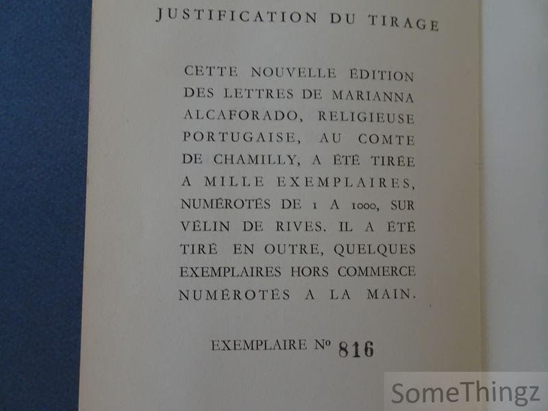 Marianna Alcaforado [atrribué à Gabriel-Joseph de Lavergne, vicomte de Guilleragues] et Pauline Peugniez (ills.) / - Lettres d'amour de la Religieuse Portugaise.