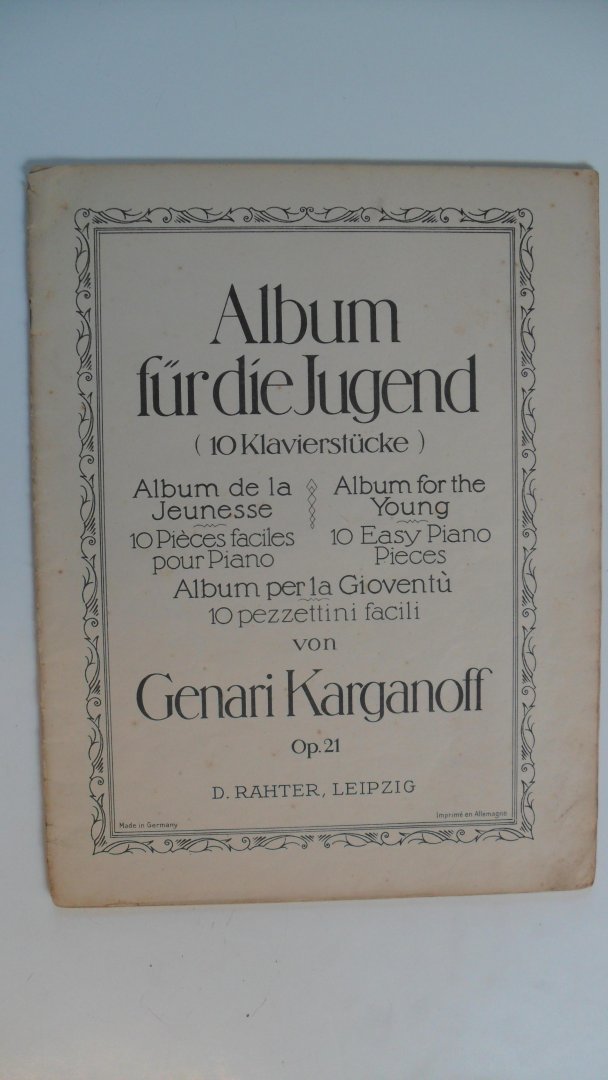 Karganoff Genari - Album fur die Jugend   (10 Klavierstucke) op.21