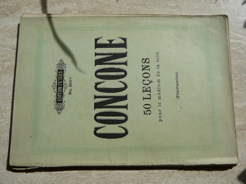 Concone,Giuseppe - Concone. 50 lecons pour le medium de la voix. [Friedlaender].