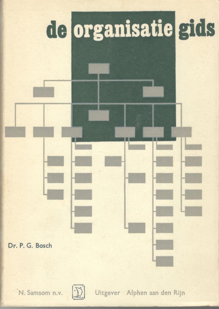 BOSCH, P.G. - De organisatiegids / Grondslagen en techniek van de schriftelijke vastlegging van de organisatiestructuur