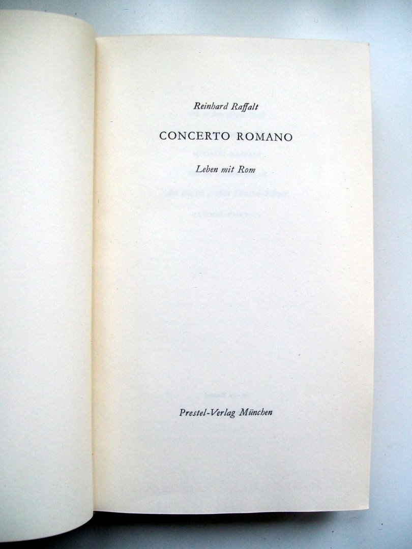 Raffalt, Reinhard - Concerto Romano (DUITSTALIG)