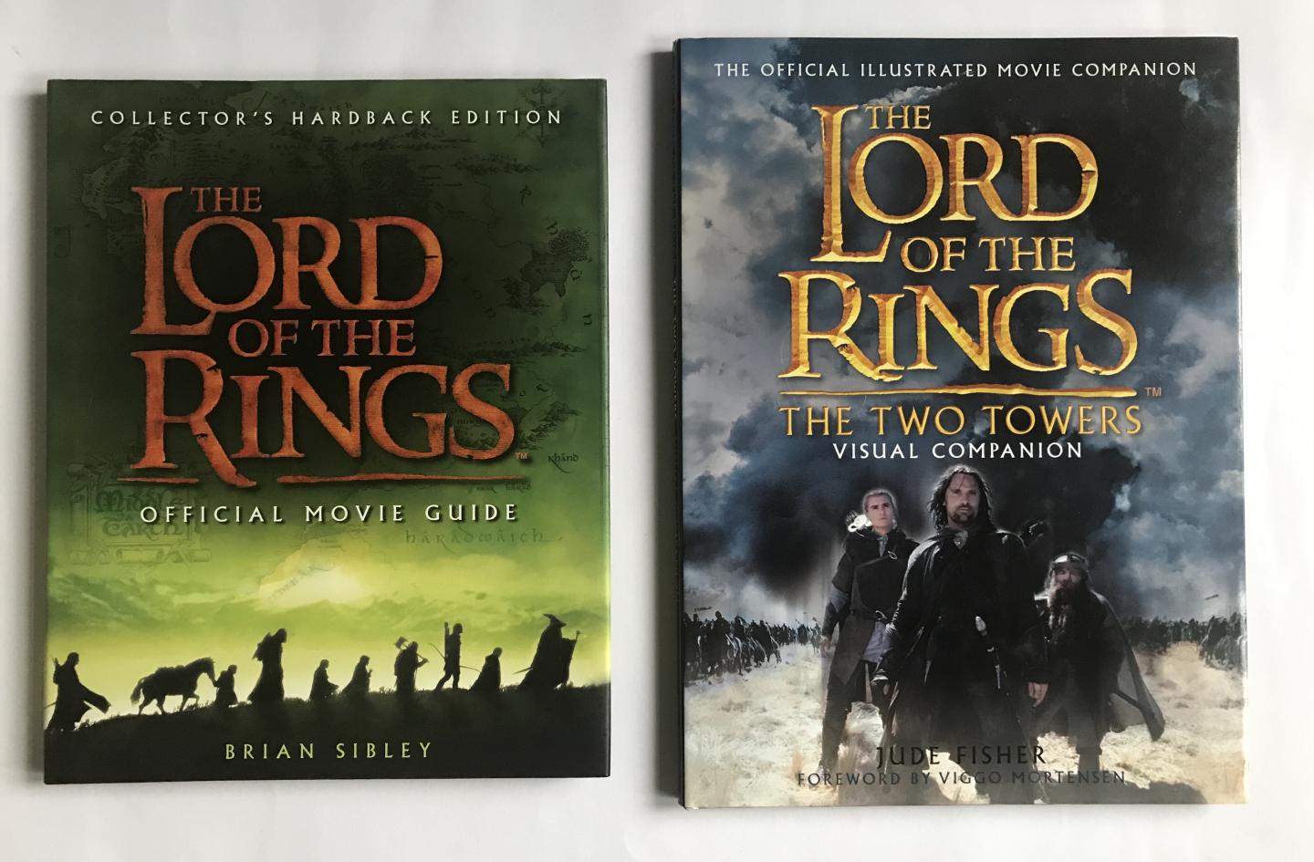 Sibley, Brian, Fisher, Judy - 2 boeken: The Lord of the Rings: Official Movie Guide (Collector's hardback edition) & The Two towers - Visual Comanion