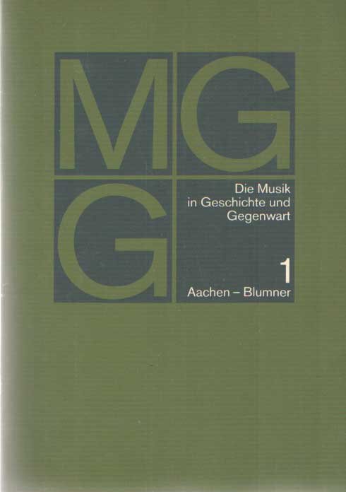 Blume, Friedrich (Hrsg.), - 17 Bände MGG - Die Musik in Geschichte und Gegenwart - Allgemeine Enzyklopädie der Musik, (so komplett)