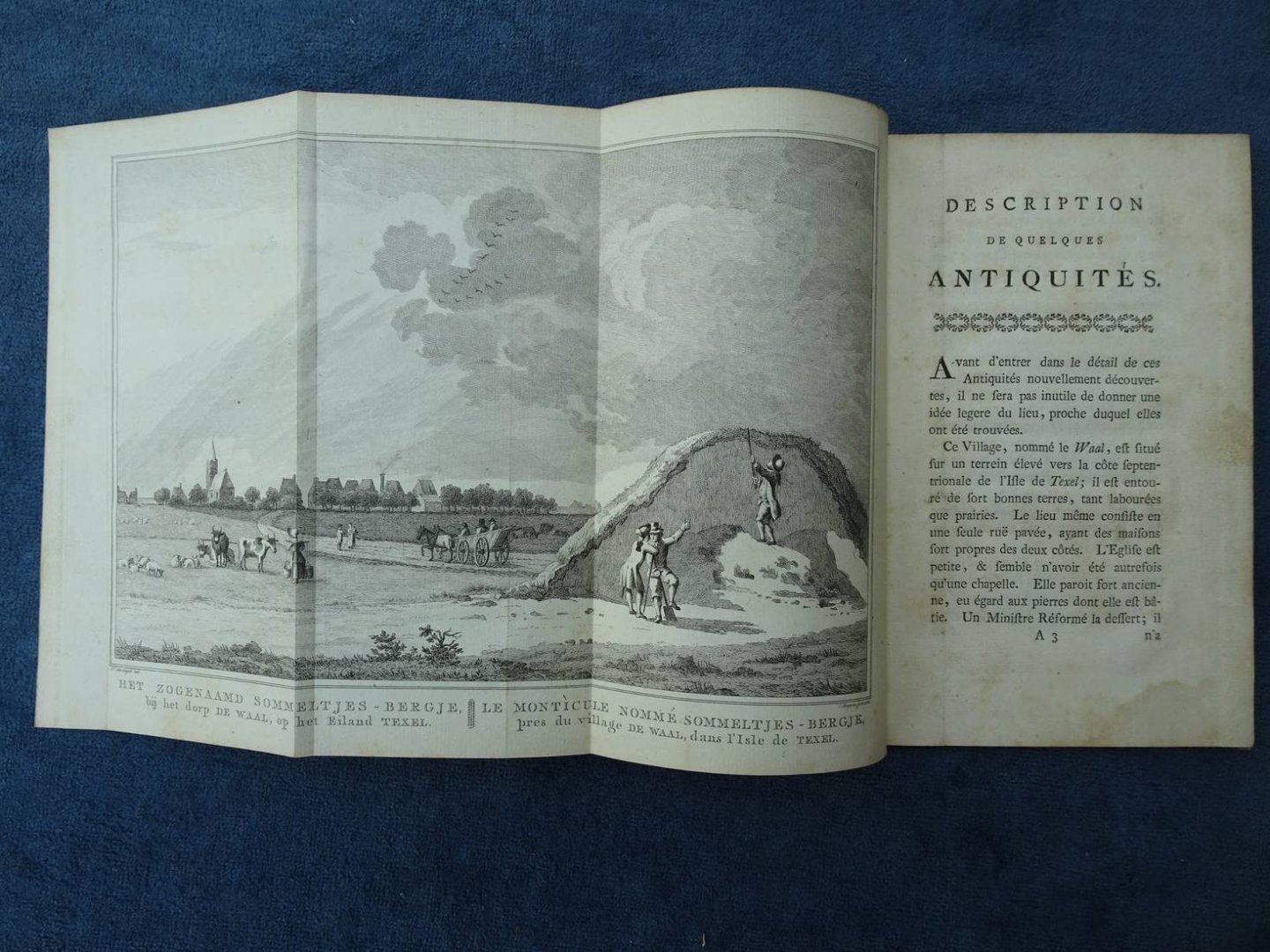 Cuyck, P.van. - Description de quelques antiquités, trouvées dans un tumulus, ou ancien tombeau dans l'Isle de Texel. Au mois de novembre,1777.