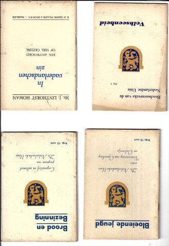 Linthorst Homan,Hans e.a. - 4 brochures van de Nederlandsche unie 1940-1941