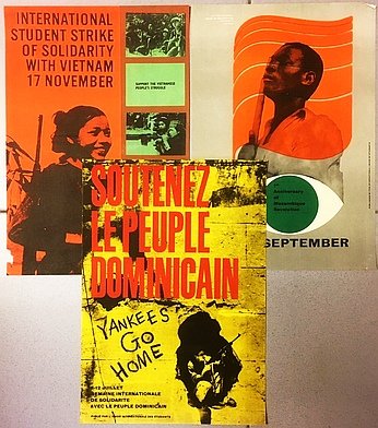 INTERNATIONAL UNION OF STUDENTS - Twee politieke affiches 1965-1967. INTERNATIONAL UNION OF STUDENTS - Twee politieke affiches 1965-1967.