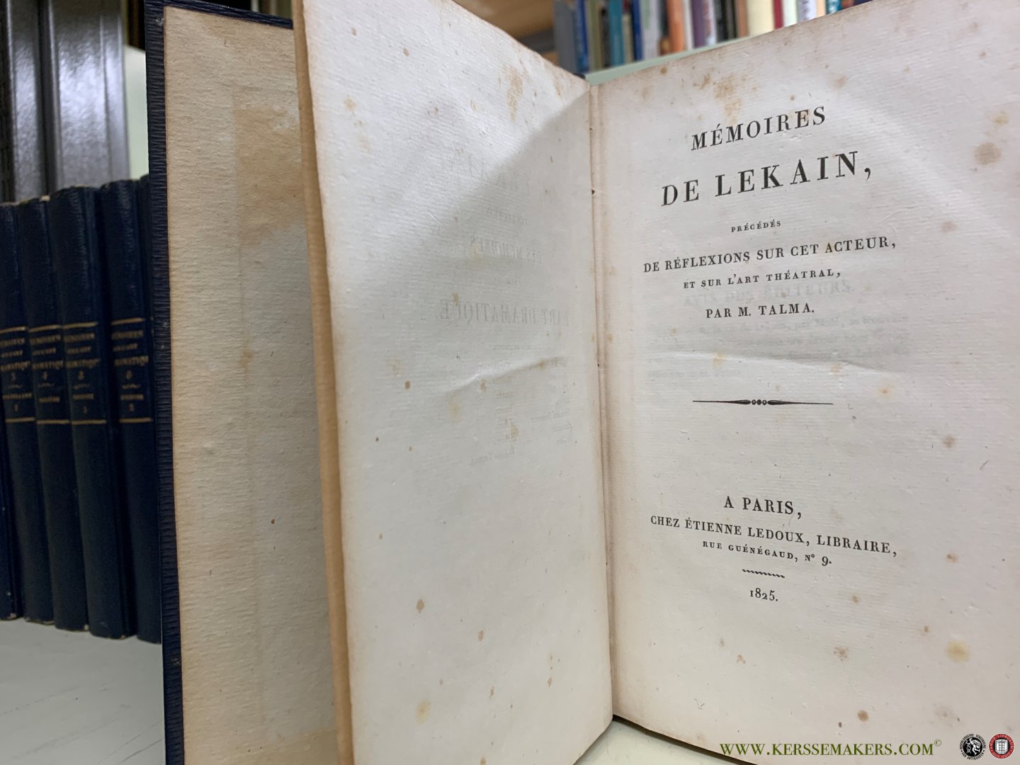 Andrieux / Barriere / Felix Bodin / Despres / Merle / Moreau / etc. - Collection des mémoires sur l'art dramatique [ 14 volumes ] Mémoires de Mlle Clairon / de Mistriss Bellamy / sur Molière et sur Mme Guérin, sa veuve / de Goldoni / sur Garrick et sur Macklin / de Mlle Dumesnil / de Préville, et de Dazincourt ...