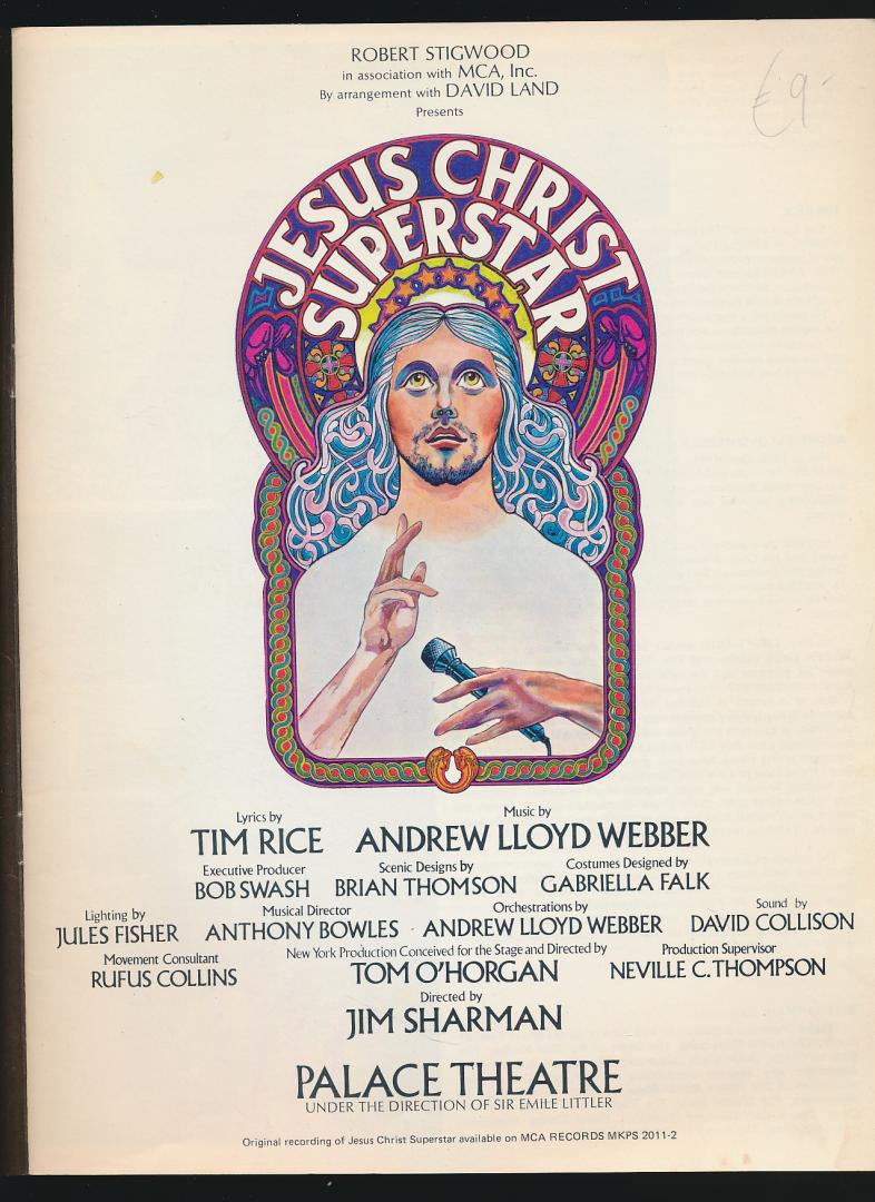 Red - Jesus Christ Superstar. Souvenir Brochure and Libretto 1971
