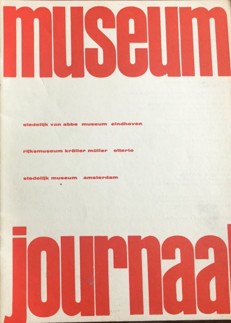 Sandberg, W. et al. - Museumjournaal april mei serie 6 no 9/10