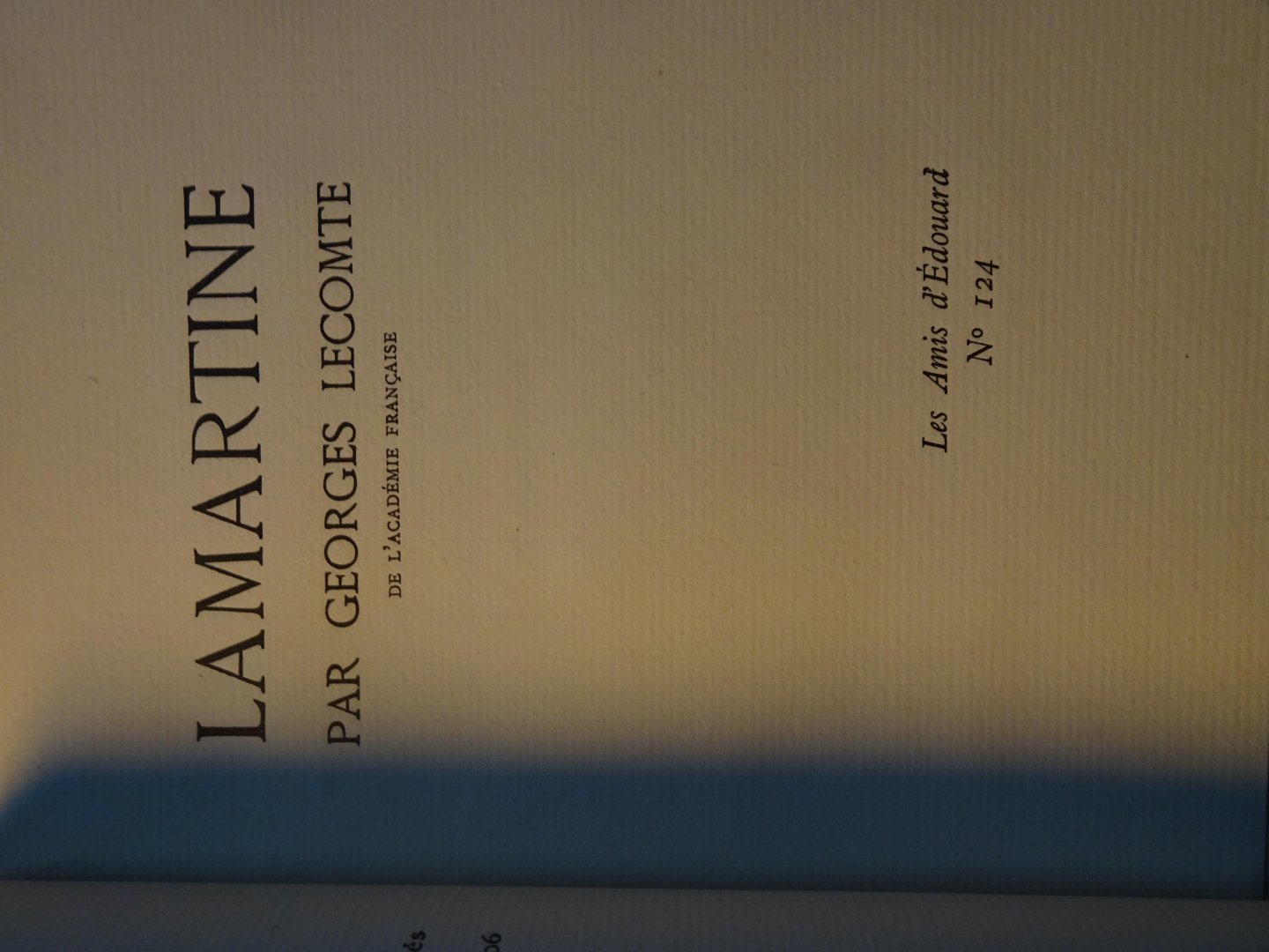 Lecomte, Georges - LAMARTINE
