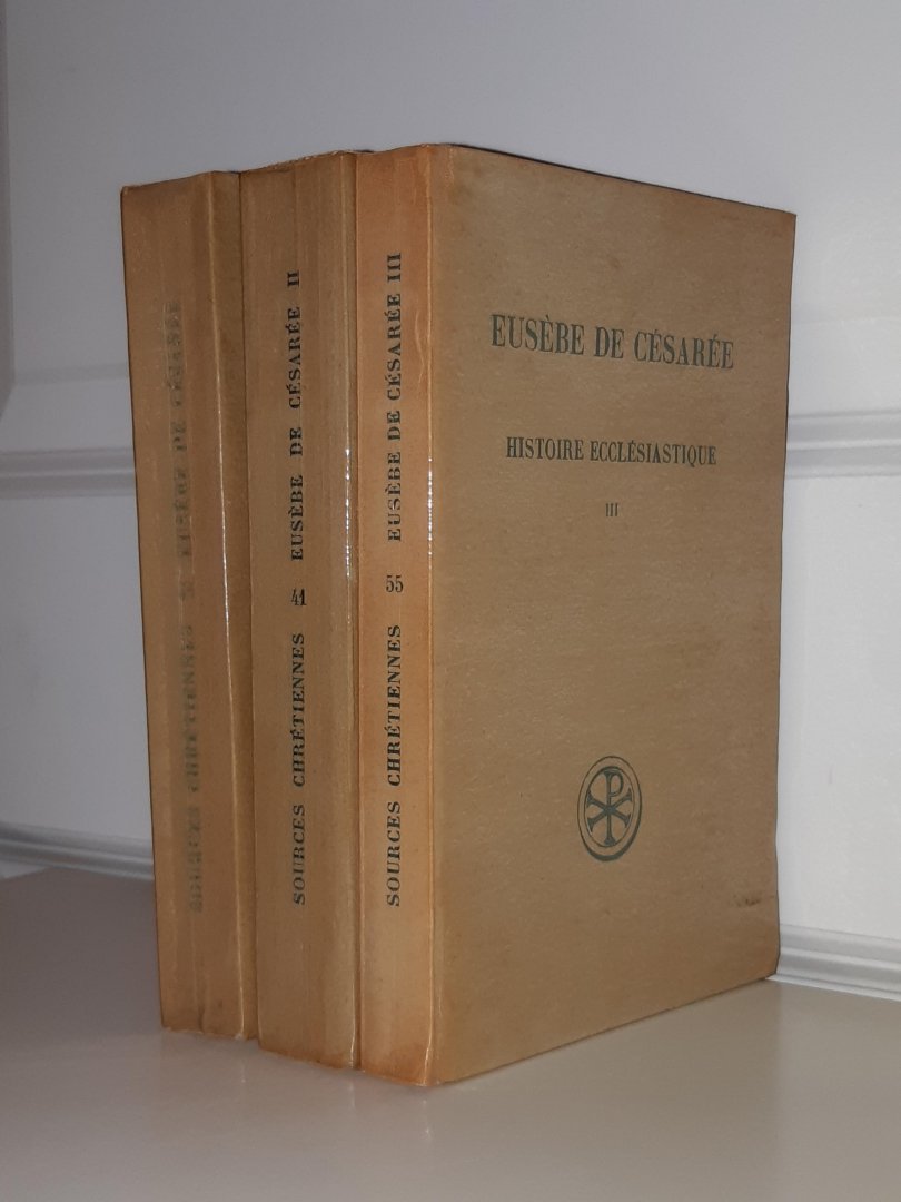 Césarée, Eusèbe de - SET 10 delen in 3 banden: Histoire Ecclésiastique (Livres I-X)