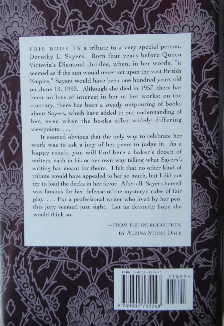Stone - Dale, Alzina - Dorothy L. Sayers The centenary celebration