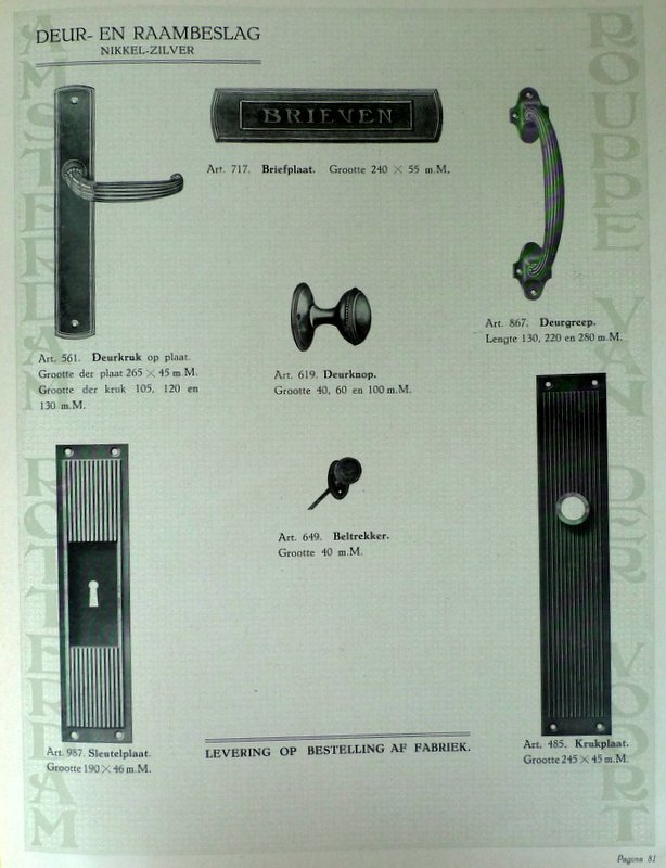  - Rouppe van der Voort's Industrie- en Metaalmaatschappij Afdeeling IJzerwaren